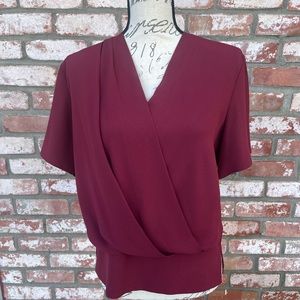MM LaFleur, size M, burgundy/wine in color.
